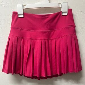 Gold Hinge Hot Pink Pleated Tennis Skirt - Small